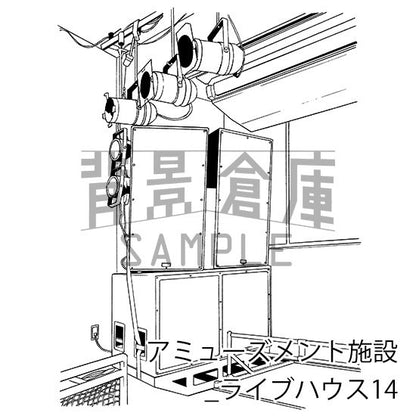 アミューズメント施設_セット4（ライブハウス）