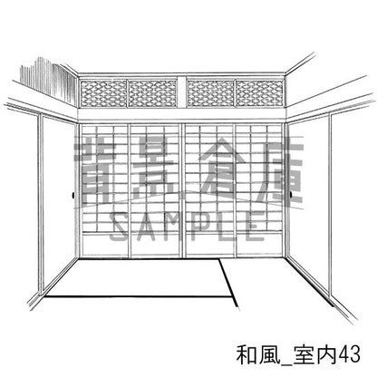 和風_セット16（室内・階段）