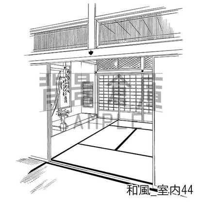 和風_セット16（室内・階段）