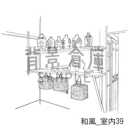 和風_セット16（室内・階段）