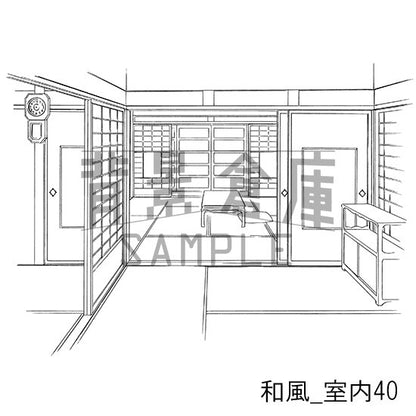 和風_セット16（室内・階段）