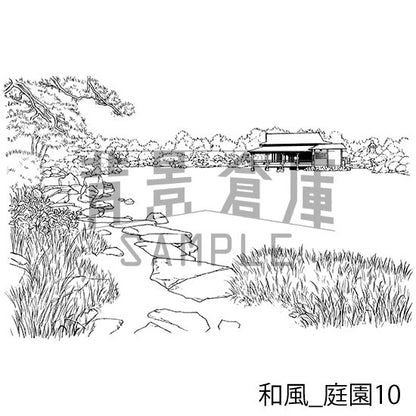 和風_セット17（庭園）