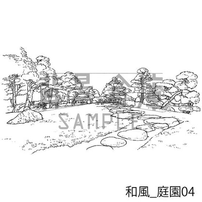 和風_セット17（庭園）