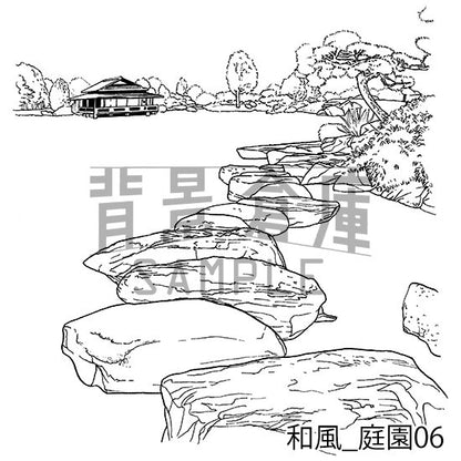 和風_セット17（庭園）