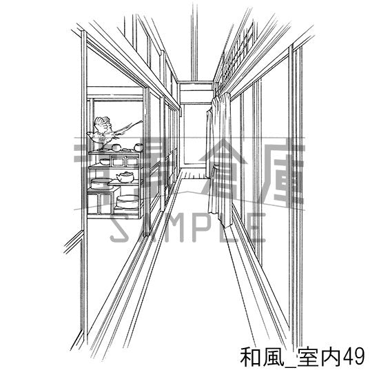 和風の室内の背景です。