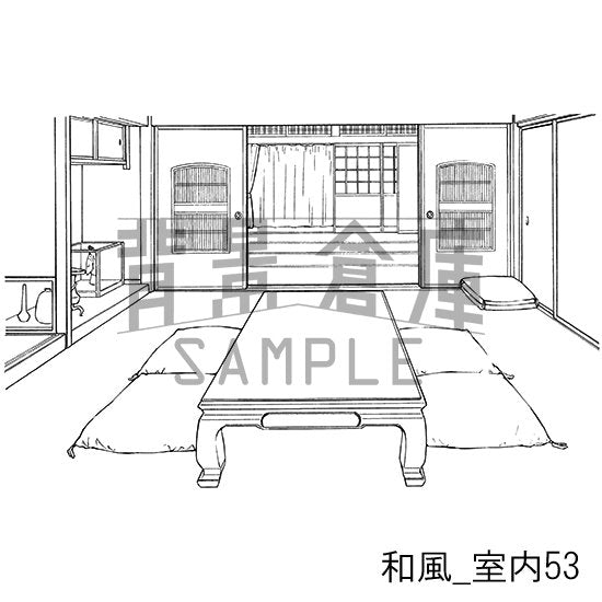 和風の室内の背景です。