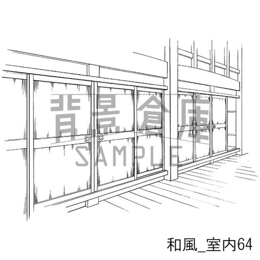 和風の室内の背景です。