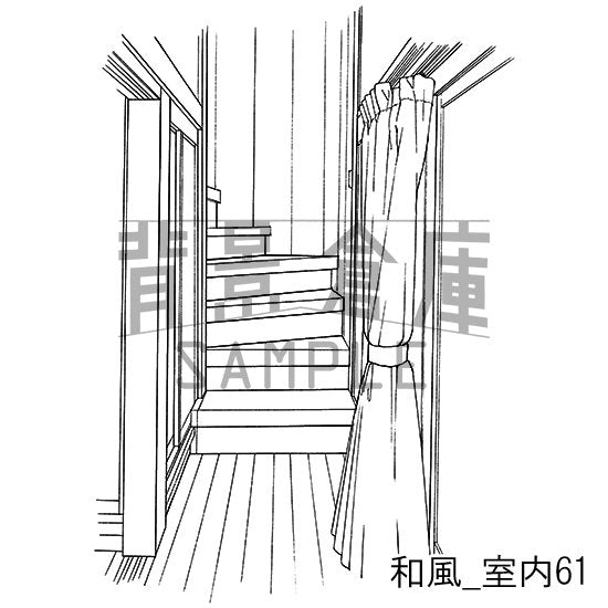 和風の室内の背景です。