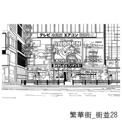 繁華街_セット4（街並）