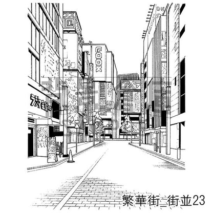 繁華街_セット4（街並）