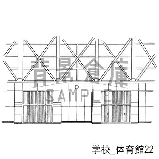 体育館の背景です。