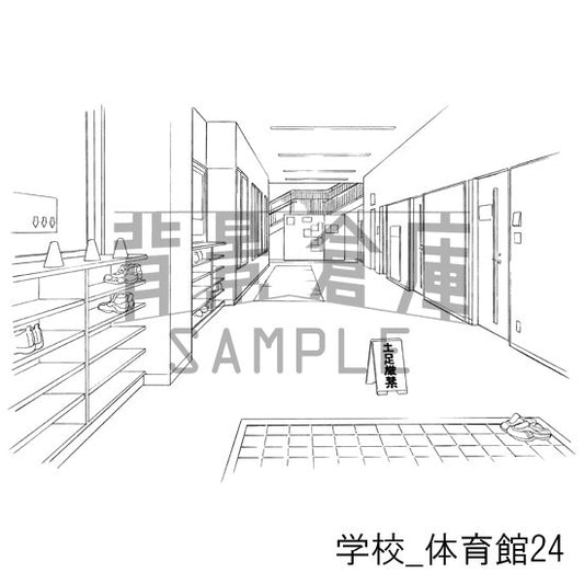 体育館の背景です。
