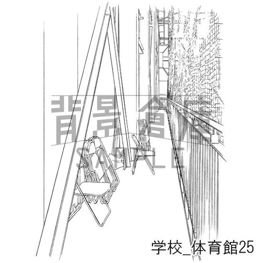 体育館の背景です。