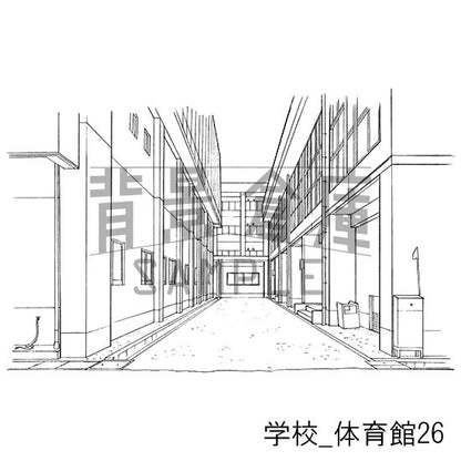 体育館の背景です。