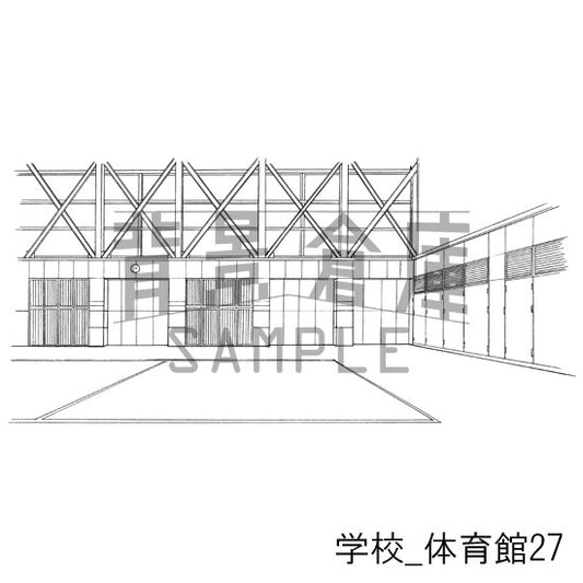 体育館の背景です。