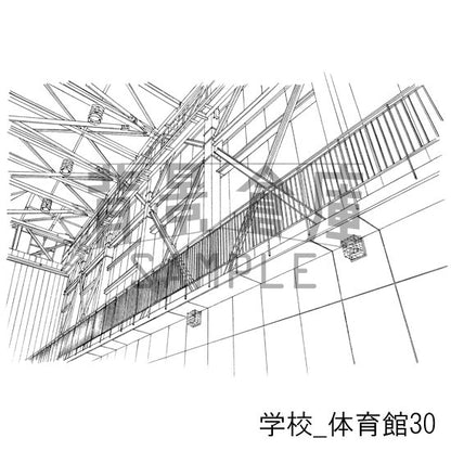 体育館の背景です。