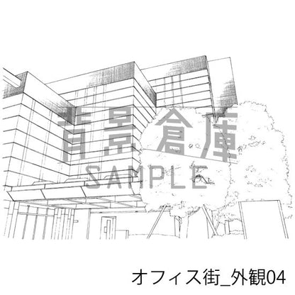 オフィス街_セット7（外観 街並）