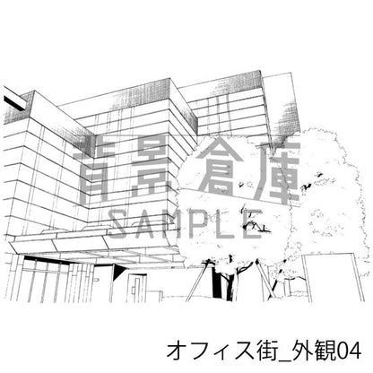 オフィス街_セット7（外観 街並）