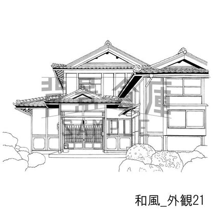 和風_セット20（縁側 外観 玄関）