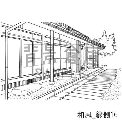 和風_セット20（縁側 外観 玄関）