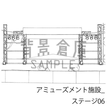 ライブステージの背景です。