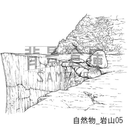 自然物_セット6（岩山）