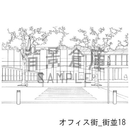 オフィス街_セット8（街並）