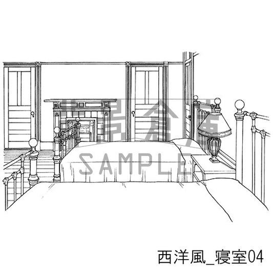 西洋風の寝室です。