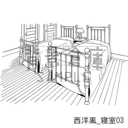 西洋風_セット6（寝室）