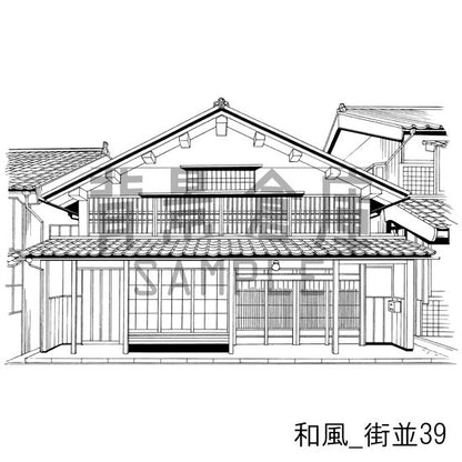 和風_セット21（街並）