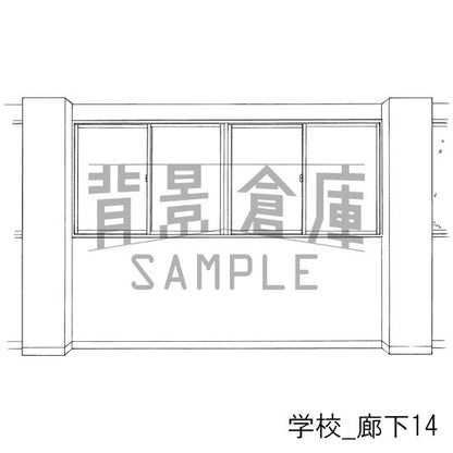学校_セット20（廊下）