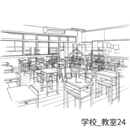 学校_セット21（教室）