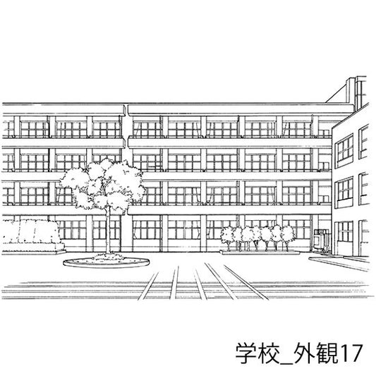 学校の外観です。