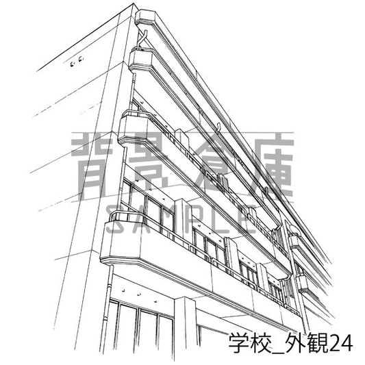 学校の外観です。