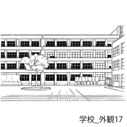 学校_セット22（外観）