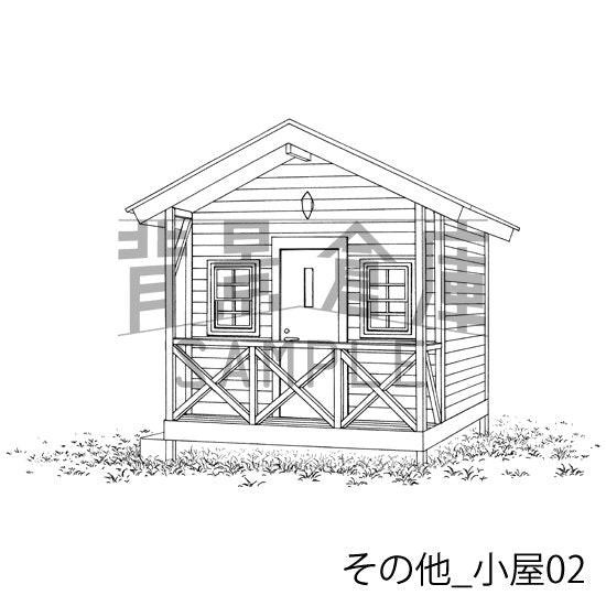 小屋の背景です。