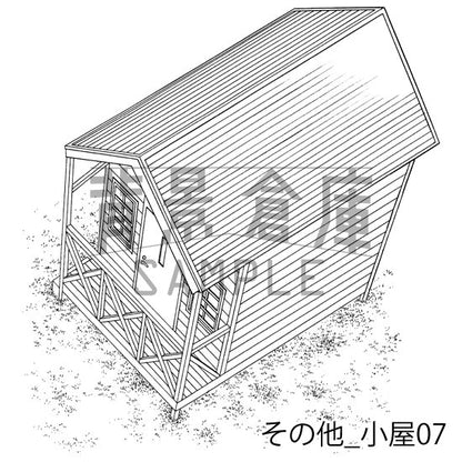 小屋の背景です。
