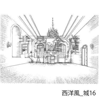 西洋風_セット9（城）