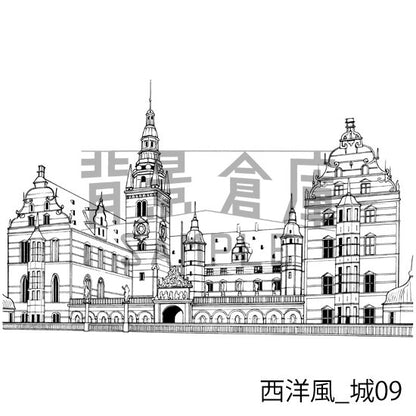 西洋風_セット9（城）