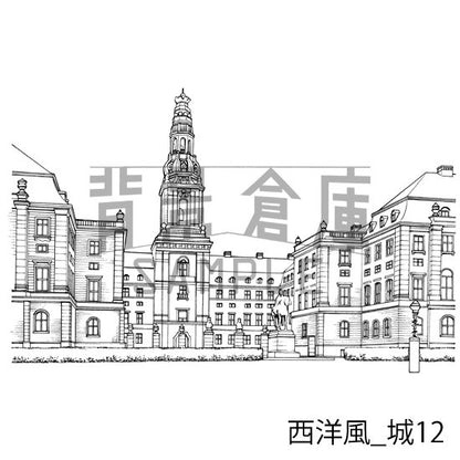 西洋風_セット9（城）