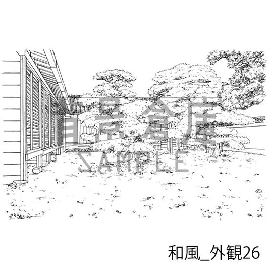 和風の外観です。