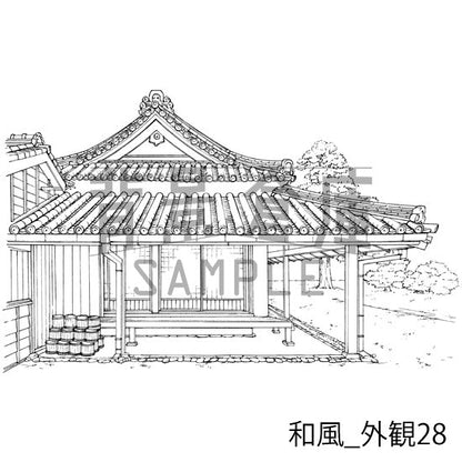 和風の外観です。