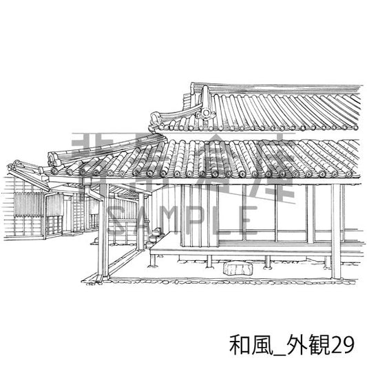 和風の外観です。