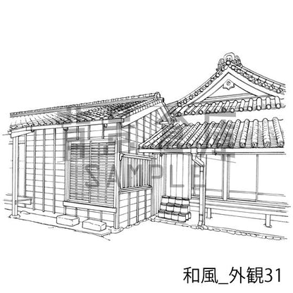 和風の外観です。