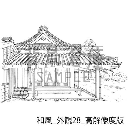 和風の外観です。（高解像度版）