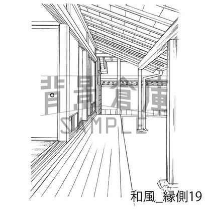 和風の縁側です。