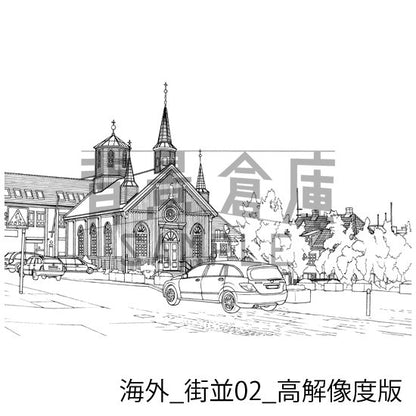 海外の街並です。（高解像度版）