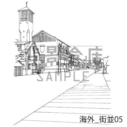 海外の街並です。