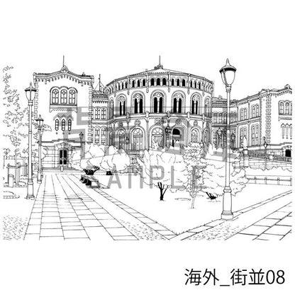 海外_セット1（街並）