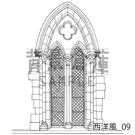 西洋風の窓です。